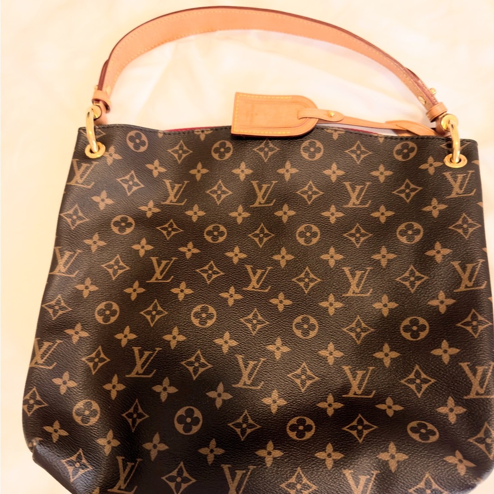 Authentic Louis Vuitton Graceful PM Monogram Brown Shoulder Bag
